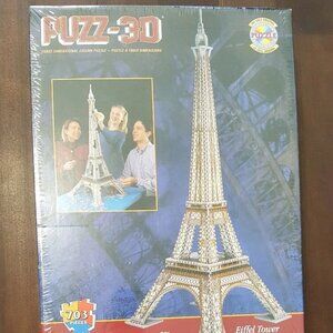 NEW Puzz 3D Eiffel Tower Paris France Puzzle Extra Challenging 703 Piece Wrebbit